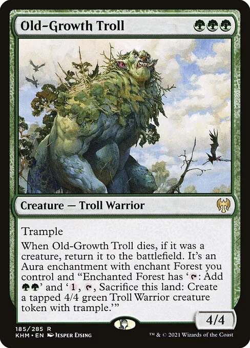 Old-Growth Troll, carta Magic di tipo Creature — Troll Warrior illustrata da Jesper Ejsing