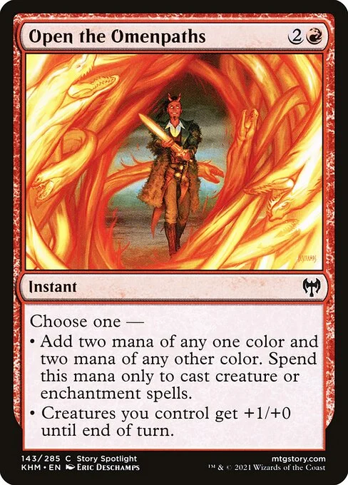 Open the Omenpaths, carta Magic di tipo Instant illustrata da Eric Deschamps
