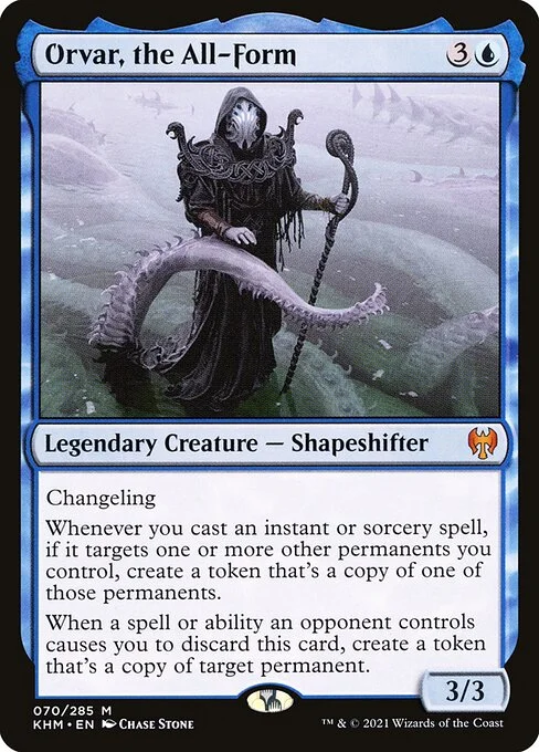 Orvar, the All-Form, carta Magic di tipo Legendary Creature — Shapeshifter illustrata da Chase Stone