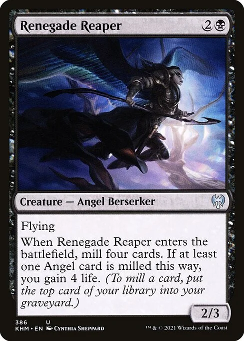 Renegade Reaper, carta Magic di tipo Creature — Angel Berserker illustrata da Cynthia Sheppard