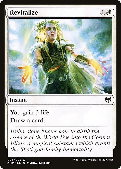 Revitalize, carta Magic di tipo Instant illustrata da Mathias Kollros