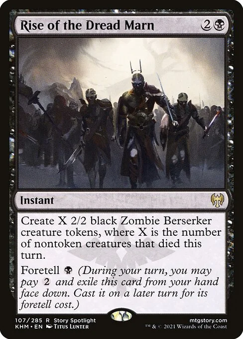 Rise of the Dread Marn, carta Magic di tipo Instant illustrata da Titus Lunter