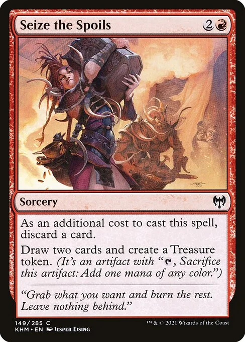 Seize the Spoils, carta Magic di tipo Sorcery illustrata da Jesper Ejsing
