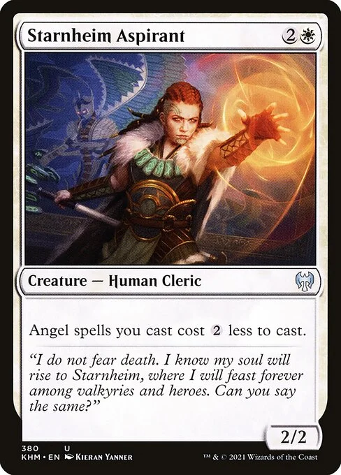 Starnheim Aspirant, carta Magic di tipo Creature — Human Cleric illustrata da Kieran Yanner