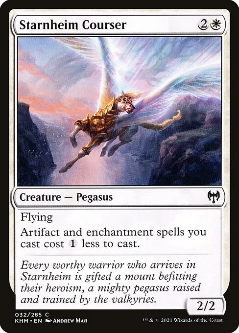 Starnheim Courser, carta Magic di tipo Creature — Pegasus illustrata da Andrew Mar