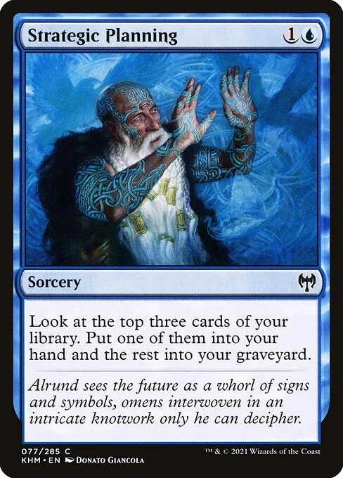 Strategic Planning, carta Magic di tipo Sorcery illustrata da Donato Giancola