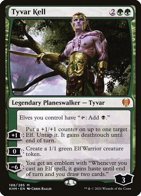 Tyvar Kell, carta Magic di tipo Legendary Planeswalker — Tyvar illustrata da Chris Rallis