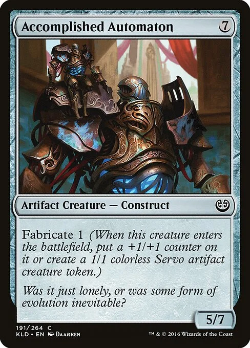 Accomplished Automaton, carta Magic di tipo Artifact Creature — Construct illustrata da Daarken