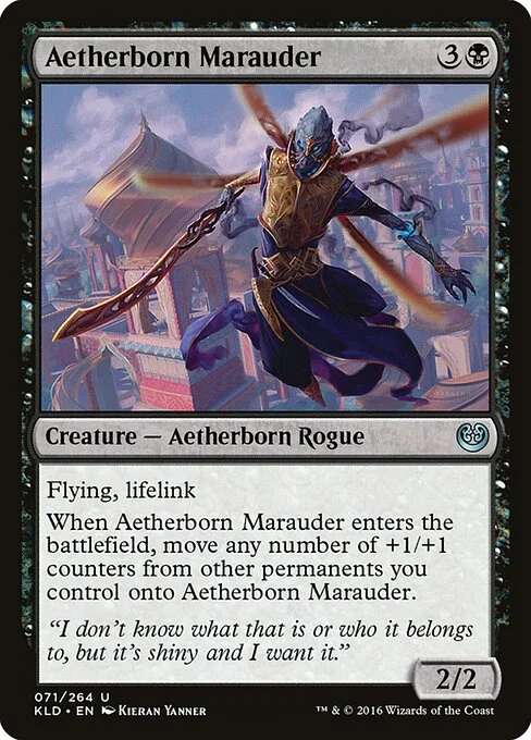 Aetherborn Marauder, carta Magic di tipo Creature — Aetherborn Rogue illustrata da Kieran Yanner