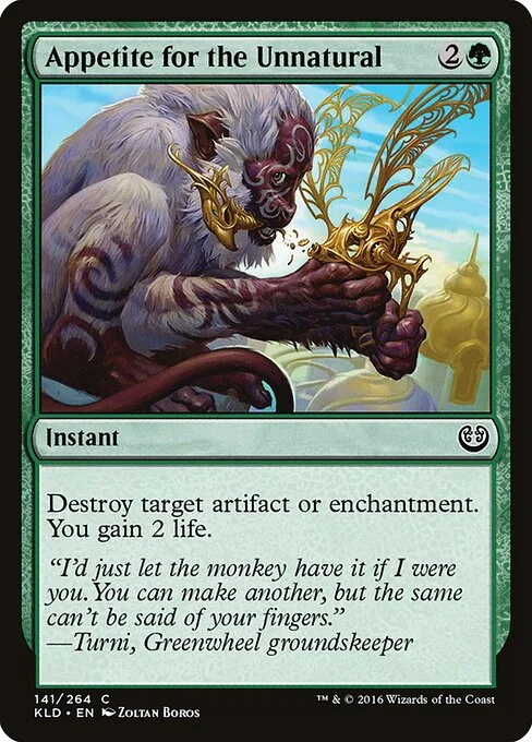Appetite for the Unnatural, carta Magic di tipo Instant illustrata da Zoltan Boros