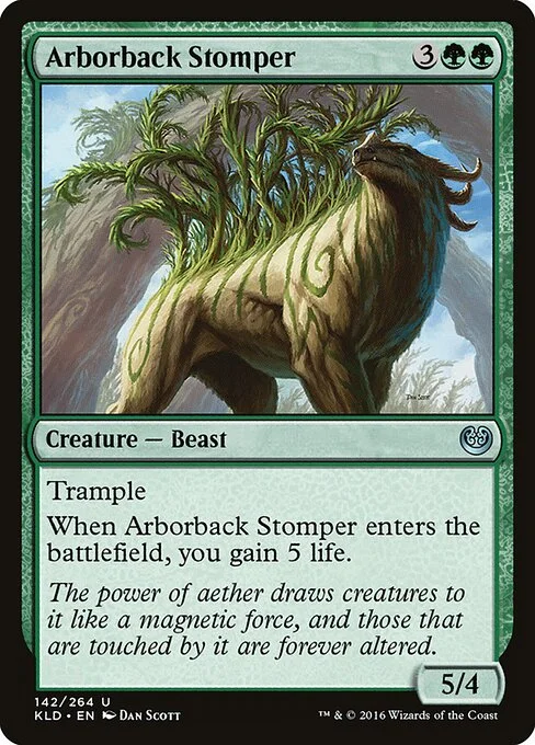 Arborback Stomper, carta Magic di tipo Creature — Beast illustrata da Dan Murayama Scott