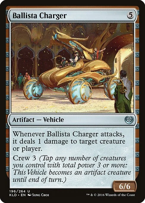 Ballista Charger, carta Magic di tipo Artifact — Vehicle illustrata da Sung Choi