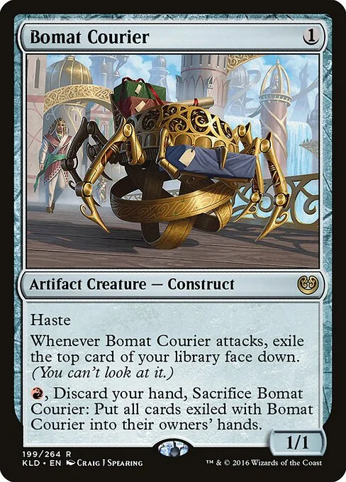 Bomat Courier, carta Magic di tipo Artifact Creature — Construct illustrata da Craig J Spearing