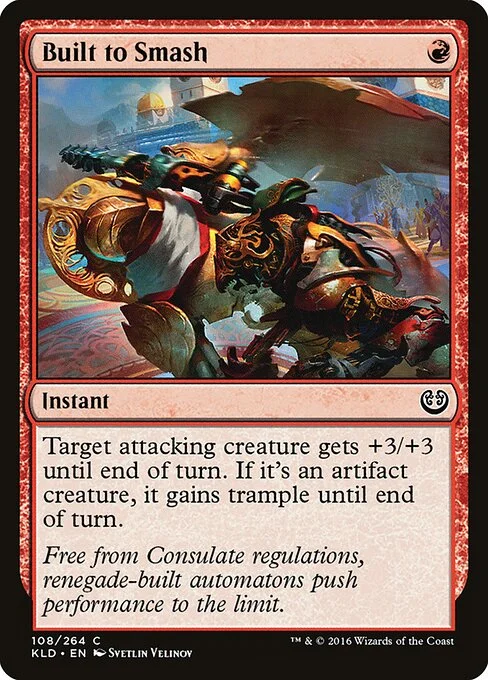 Built to Smash, carta Magic di tipo Instant illustrata da Svetlin Velinov