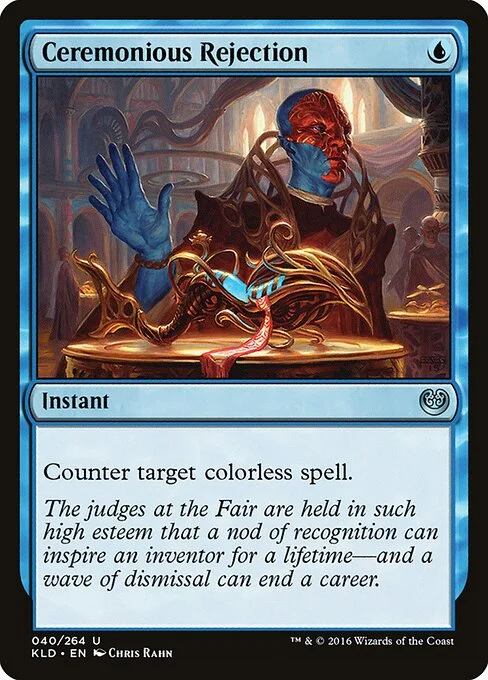 Ceremonious Rejection, carta Magic di tipo Instant illustrata da Chris Rahn