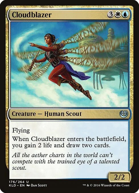 Cloudblazer, carta Magic di tipo Creature — Human Scout illustrata da Dan Murayama Scott