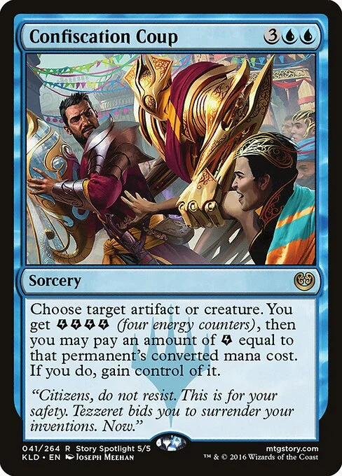 Confiscation Coup, carta Magic di tipo Sorcery illustrata da Joseph Meehan