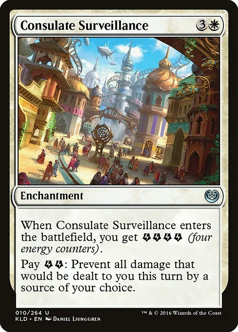 Consulate Surveillance, carta Magic di tipo Enchantment illustrata da Daniel Ljunggren