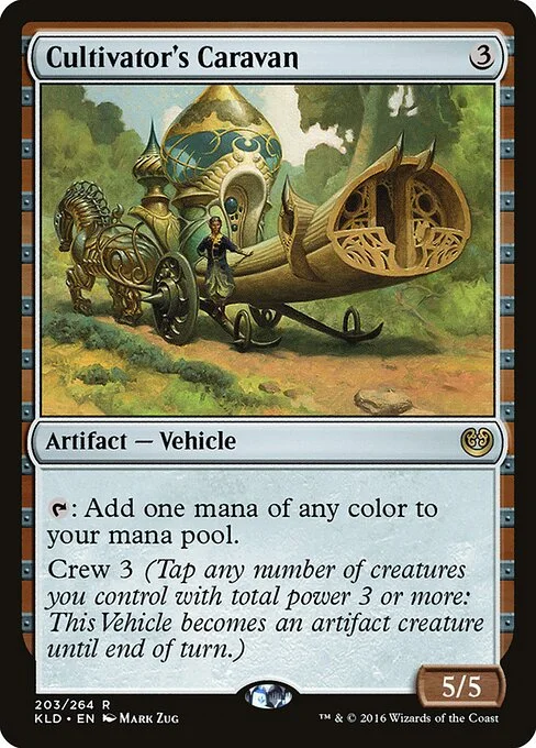 Cultivator's Caravan, carta Magic di tipo Artifact — Vehicle illustrata da Mark Zug