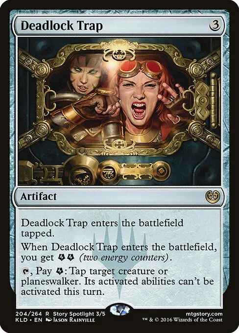 Deadlock Trap, carta Magic di tipo Artifact illustrata da Jason Rainville