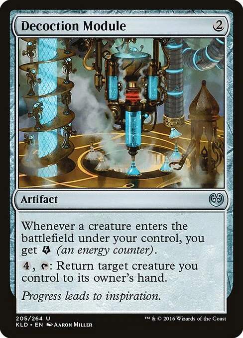 Decoction Module, carta Magic di tipo Artifact illustrata da Aaron Miller