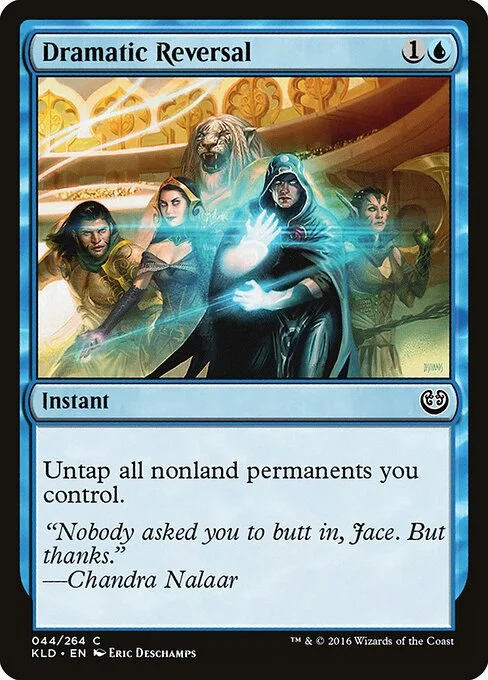 Dramatic Reversal, carta Magic di tipo Instant illustrata da Eric Deschamps