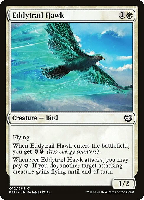 Eddytrail Hawk, carta Magic di tipo Creature — Bird illustrata da James Paick