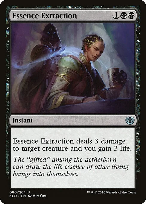 Essence Extraction, carta Magic di tipo Instant illustrata da Min Yum
