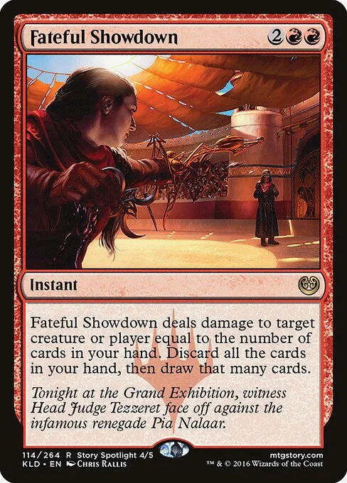 Fateful Showdown, carta Magic di tipo Instant illustrata da Chris Rallis