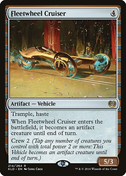 Fleetwheel Cruiser, carta Magic di tipo Artifact — Vehicle illustrata da Sung Choi