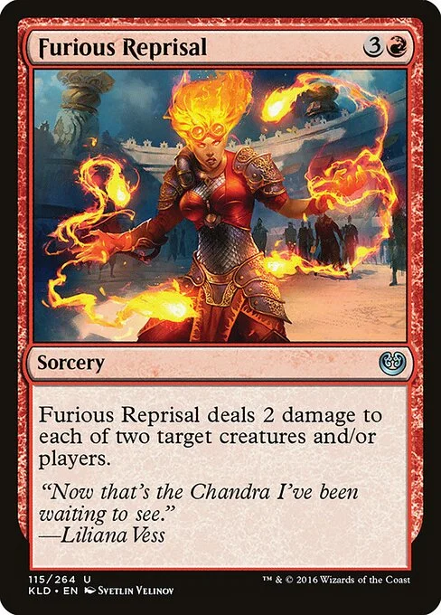 Furious Reprisal, carta Magic di tipo Sorcery illustrata da Svetlin Velinov