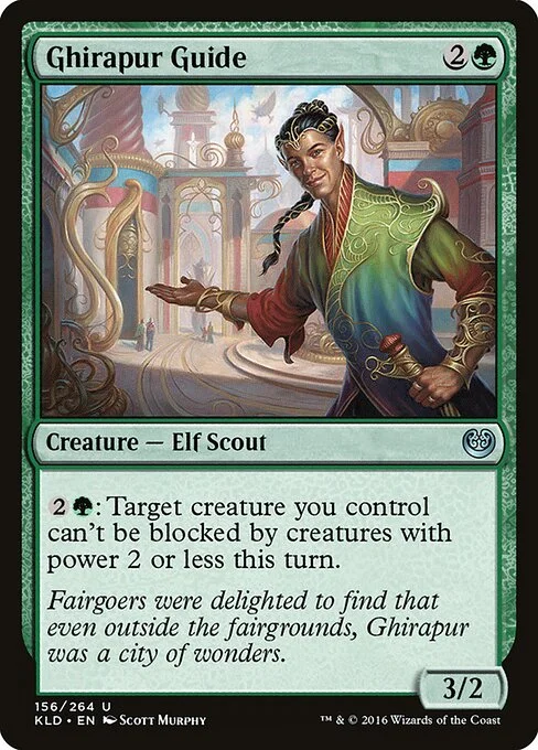 Ghirapur Guide, carta Magic di tipo Creature — Elf Scout illustrata da Scott Murphy