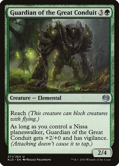 Guardian of the Great Conduit, carta Magic di tipo Creature — Elemental illustrata da Christine Choi
