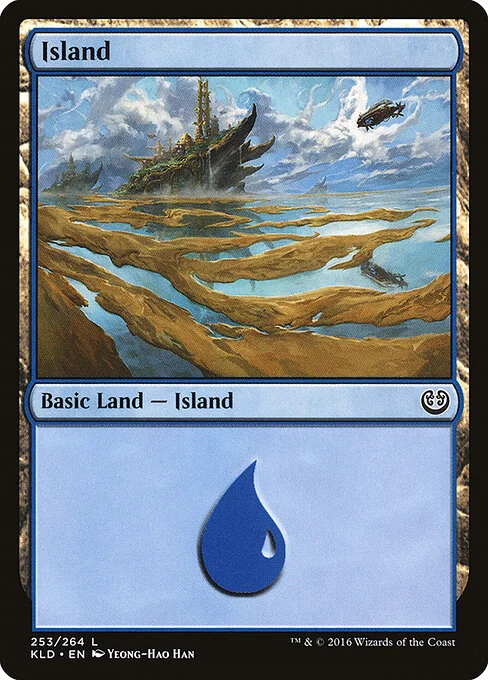 Island, carta Magic di tipo Basic Land — Island illustrata da Yeong-Hao Han