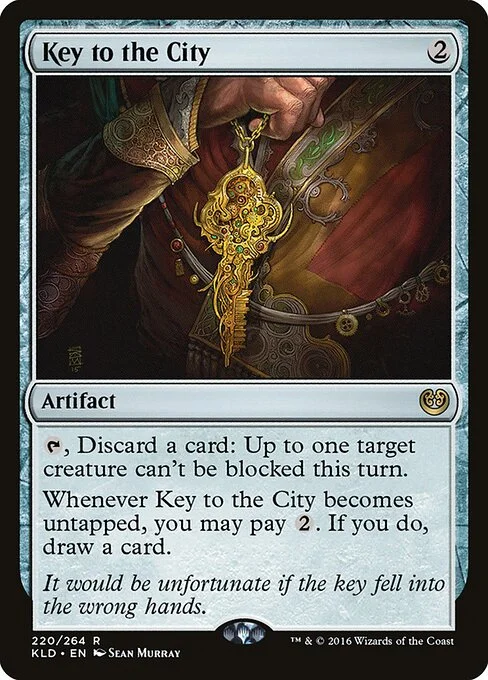 Key to the City, carta Magic di tipo Artifact illustrata da Sean Murray