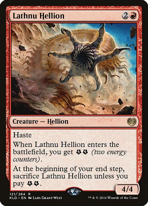 Lathnu Hellion, carta Magic di tipo Creature — Hellion illustrata da Lars Grant-West