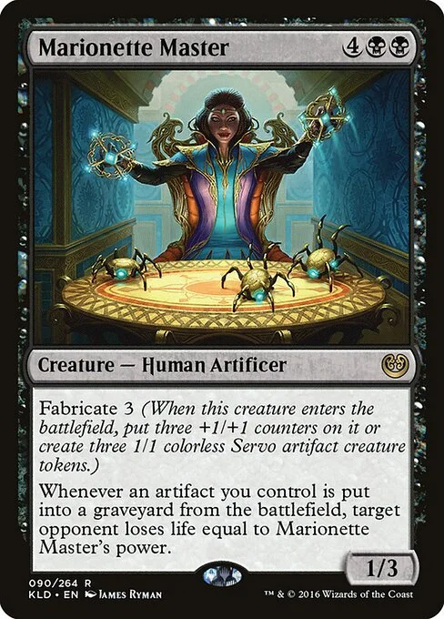 Marionette Master, carta Magic di tipo Creature — Human Artificer illustrata da James Ryman