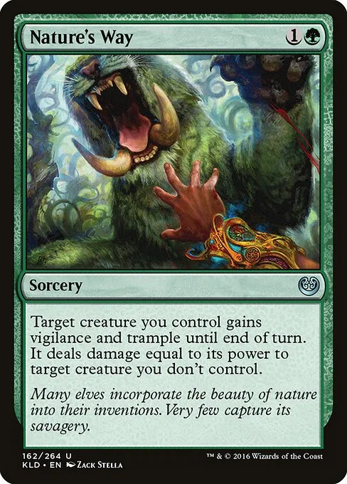 Nature's Way, carta Magic di tipo Sorcery illustrata da Zack Stella