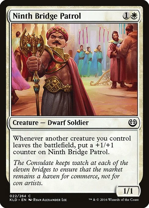 Ninth Bridge Patrol, carta Magic di tipo Creature — Dwarf Soldier illustrata da Ryan Alexander Lee
