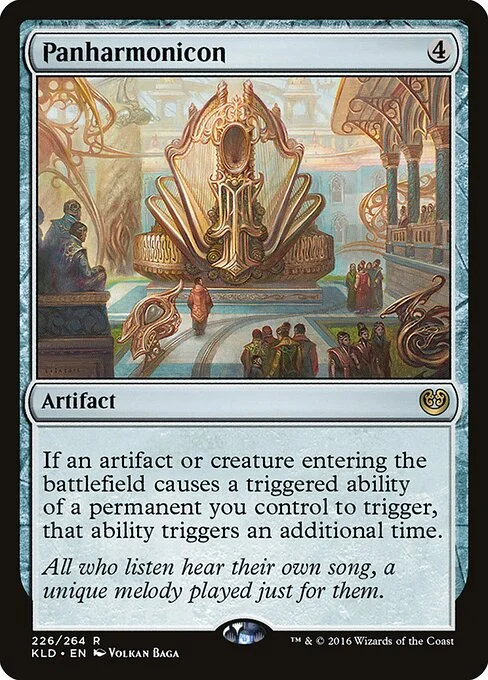 Panharmonicon, carta Magic di tipo Artifact illustrata da Volkan Baǵa