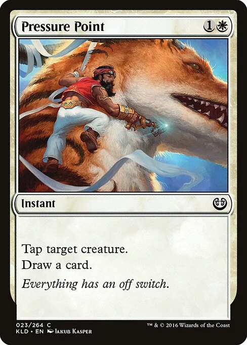 Pressure Point, carta Magic di tipo Instant illustrata da Jakub Kasper