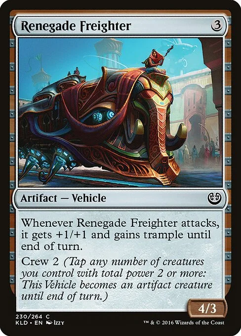 Renegade Freighter, carta Magic di tipo Artifact — Vehicle illustrata da Izzy