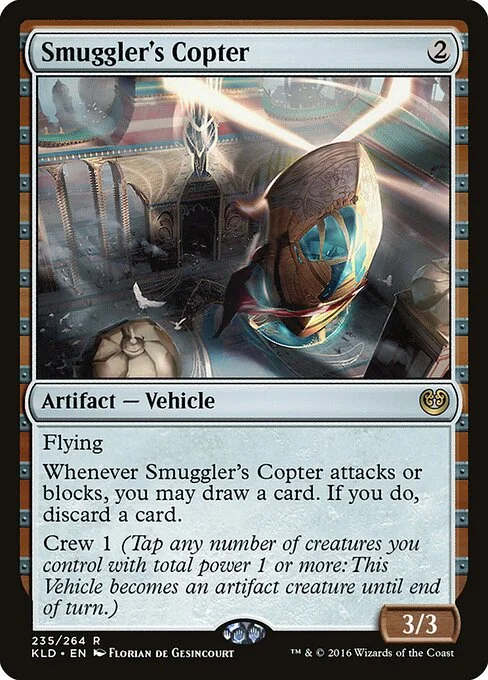 Smuggler's Copter, carta Magic di tipo Artifact — Vehicle illustrata da Florian de Gesincourt