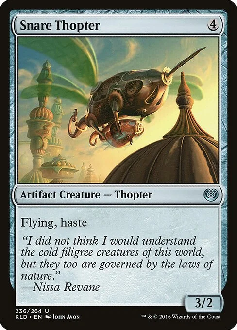 Snare Thopter, carta Magic di tipo Artifact Creature — Thopter illustrata da John Avon