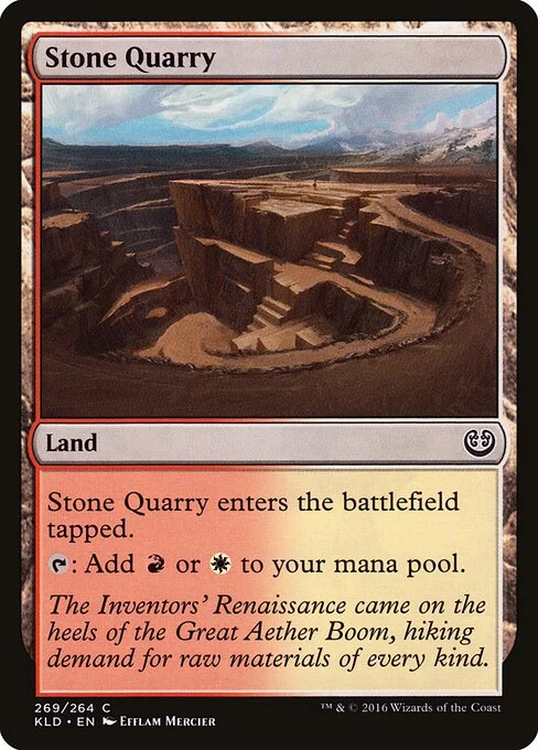 Stone Quarry, carta Magic di tipo Land illustrata da Enora Mercier