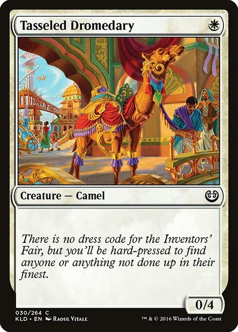 Tasseled Dromedary, carta Magic di tipo Creature — Camel illustrata da Raoul Vitale
