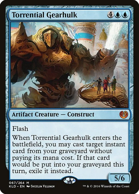 Torrential Gearhulk, carta Magic di tipo Artifact Creature — Construct illustrata da Svetlin Velinov