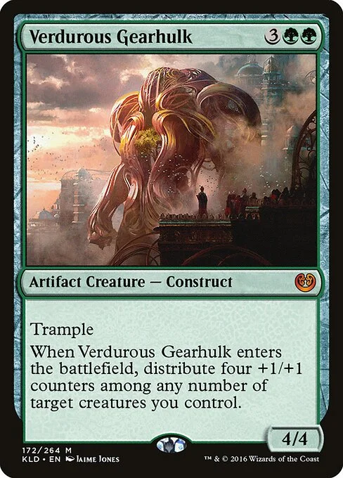 Verdurous Gearhulk, carta Magic di tipo Artifact Creature — Construct illustrata da Jaime Jones