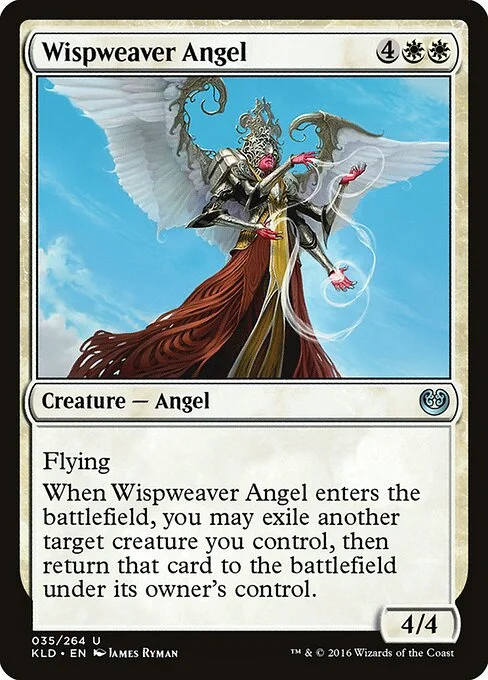 Wispweaver Angel, carta Magic di tipo Creature — Angel illustrata da James Ryman