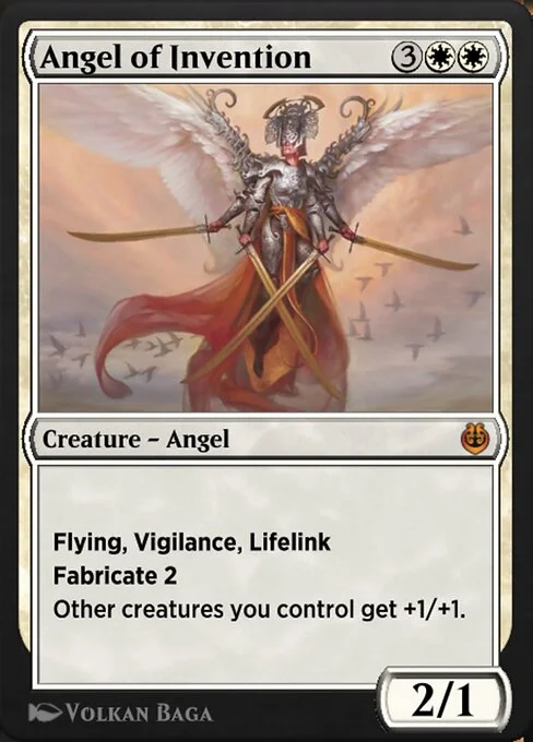 Angel of Invention, carta Magic di tipo Creature — Angel illustrata da Volkan Baǵa